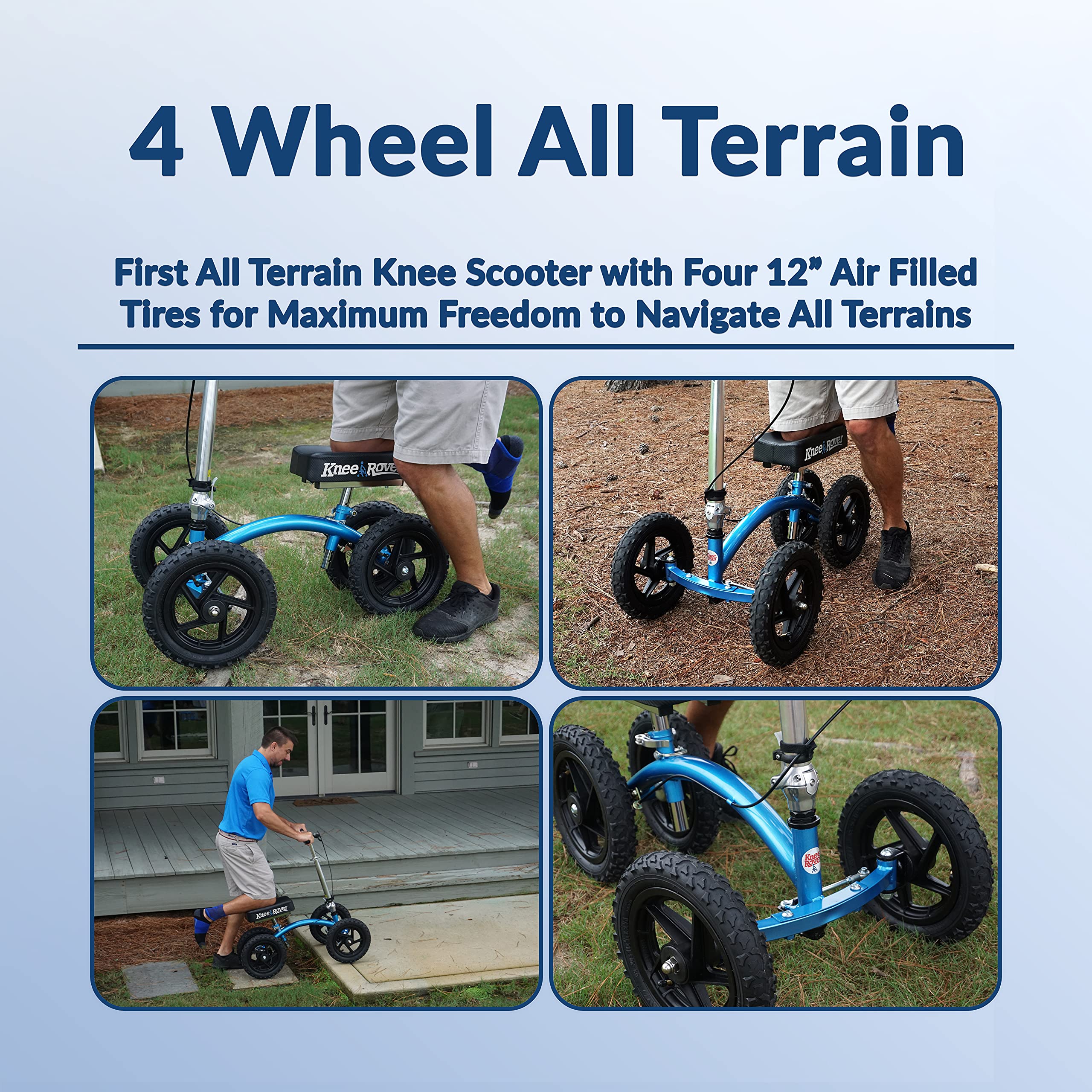 KneeRover QUAD Terrain Walker Metallic