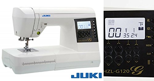 JUKI HZL G120 Macchina da Cucire Elettronica, Metallo, Bianco, 44,5 x 22,3 x 29,2 cm : Casa e cucina