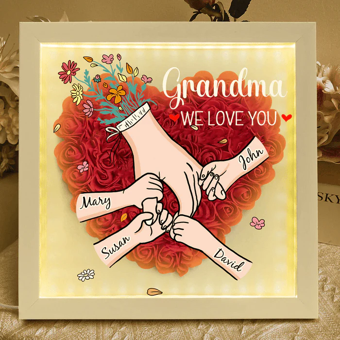 FloraFrame | Voeg jullie namen en een liefdevolle boodschap toe om het net zo speciaal te maken als jullie band met mama