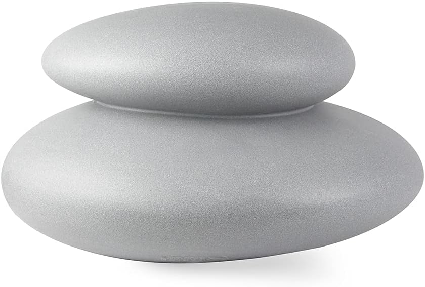 8 seasons design Shining Stone XL, LED Steinleuchte (grau), E27 Fassung inkl. Leuchtmittel in warmweiß, beleuchteter Dekostein, Pool, Yoga, Badezimmer-Lampe, innen & außen