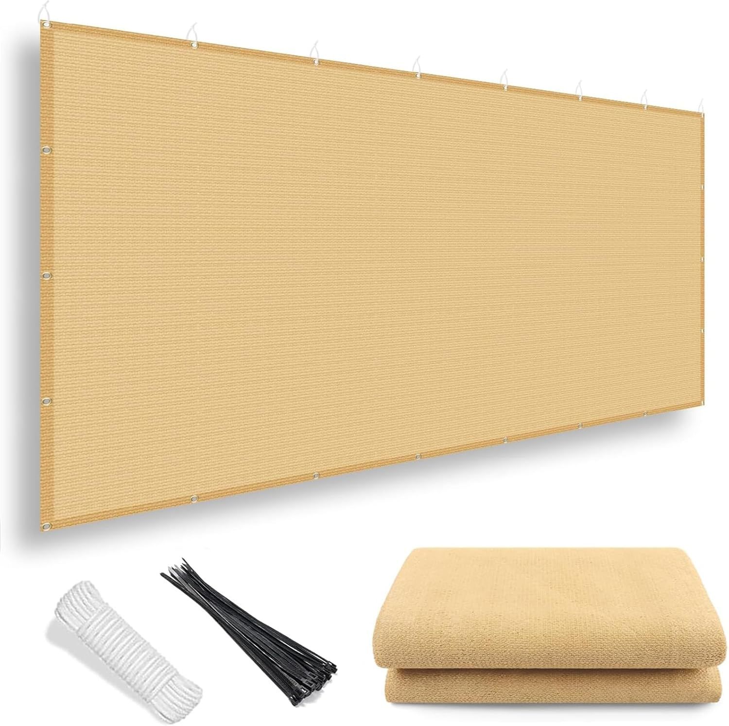 Durable 185 GSM Sun Shade Cloth - 90% UV Protection for Garden & Patio (4x6m)