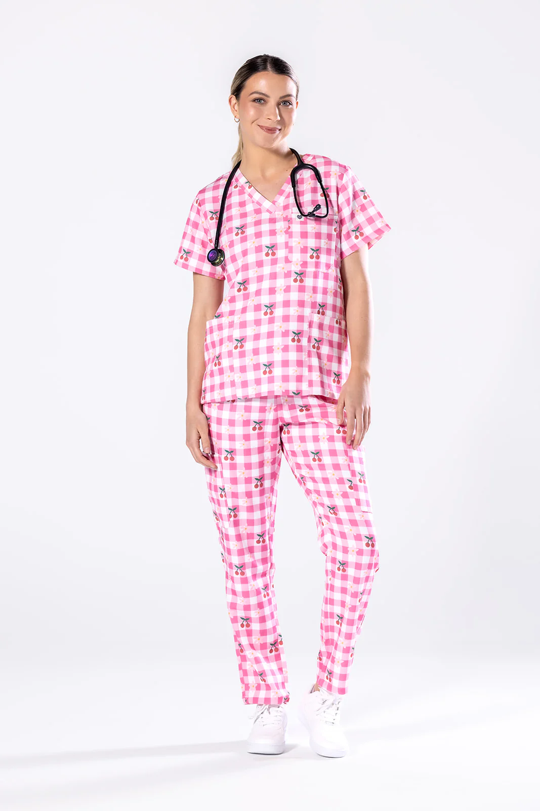Cherry Picnic Scrub Set