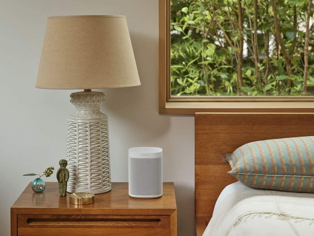 Sonos One Smart Speaker, schwarz – Intelligenter WLAN Lautsprecher mit Alexa Sprachsteuerung, Google Assistant & AirPlay – Multiroom Speaker für unbegrenztes Musikstreaming