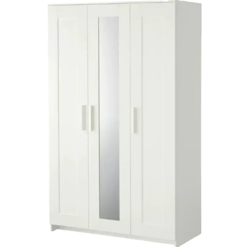 IKEA Clóset con 3 puertas BRIMNES, blanco, 117x190 cm