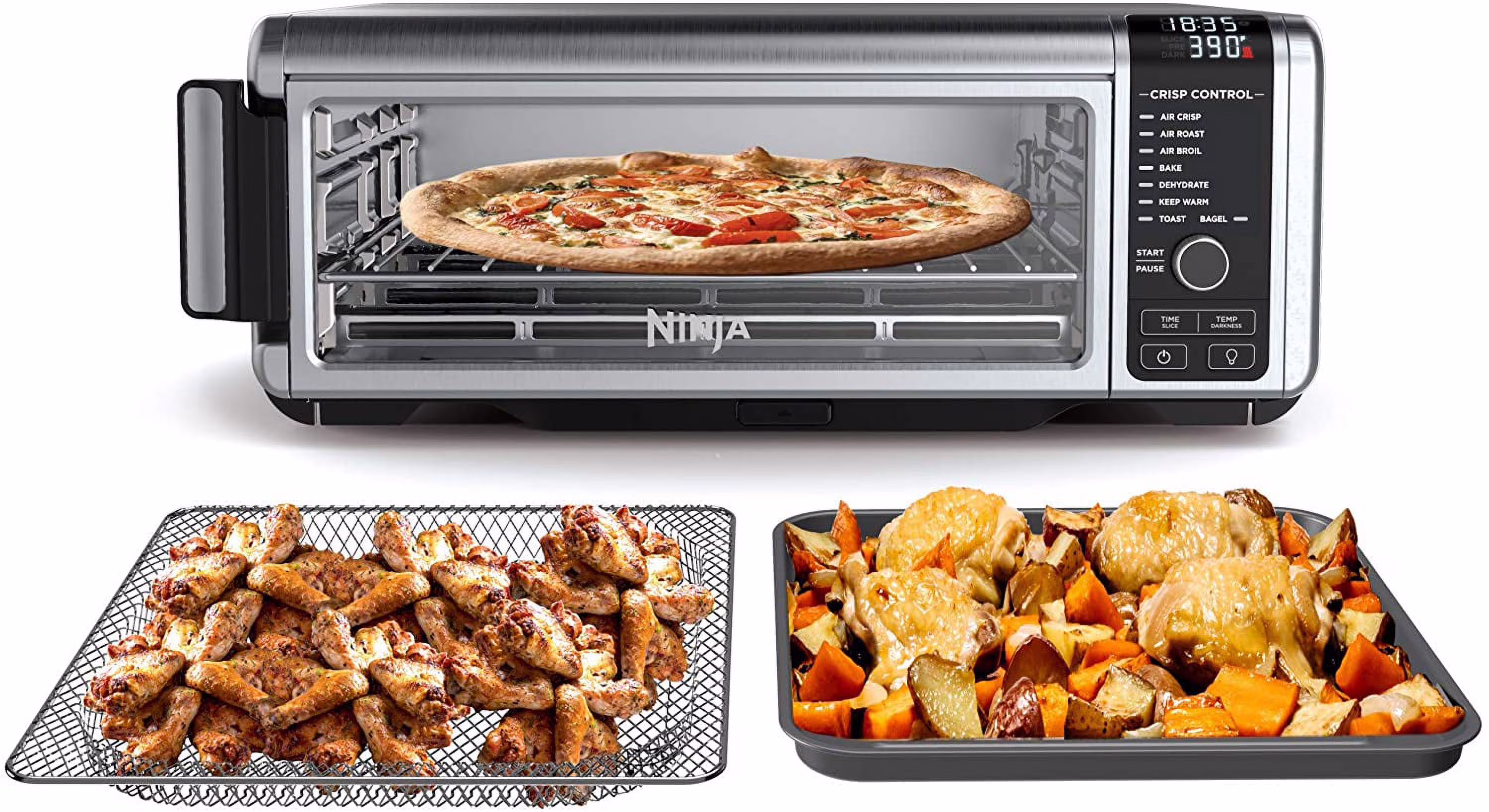 Restored Ninja Foodi SP101/FT102CO Countertop Digital Air Fry and Convection Oven (Refurbished)