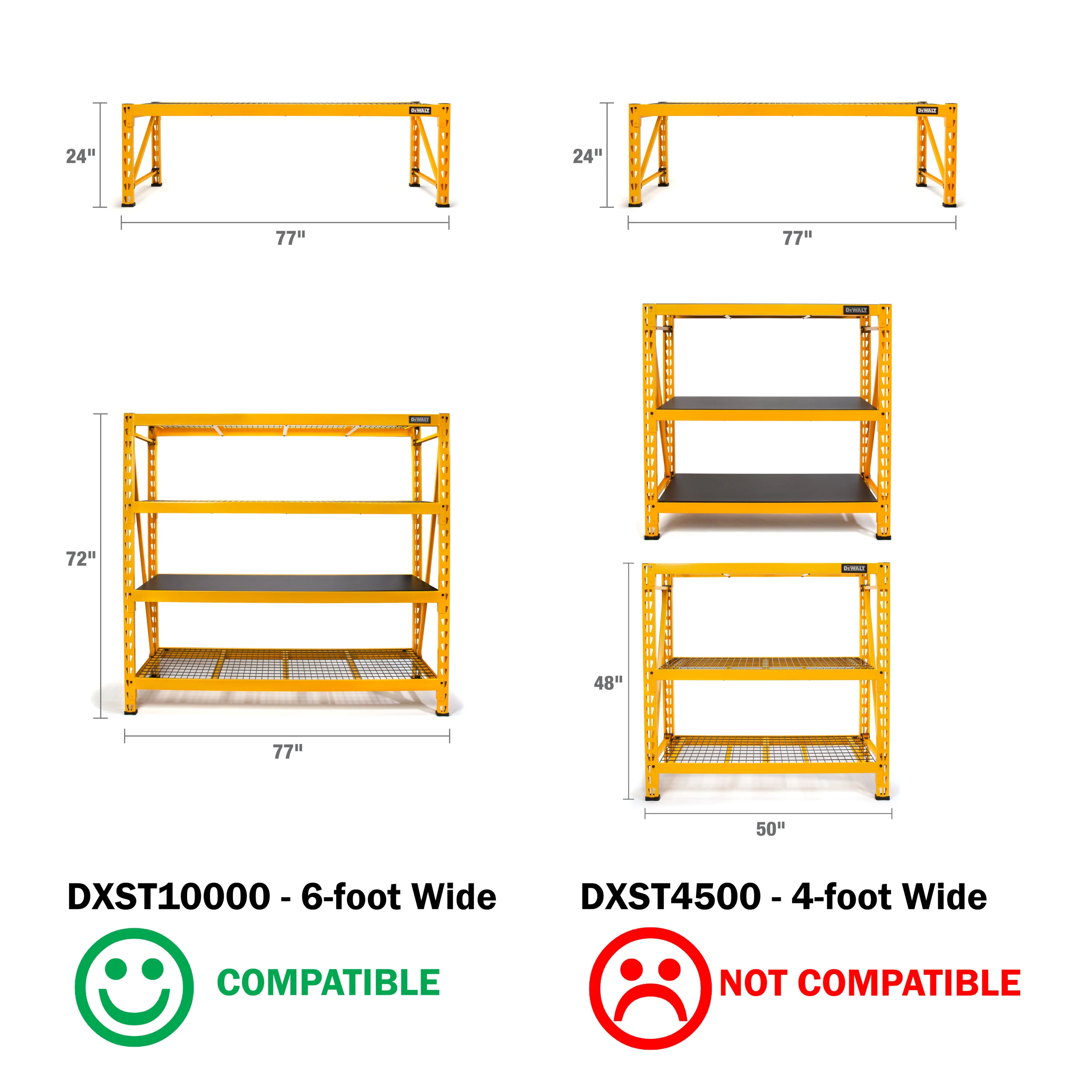 Kit voor Stelling Extensie voor Industri?le Opslag van ����n Rek voor DXST10000