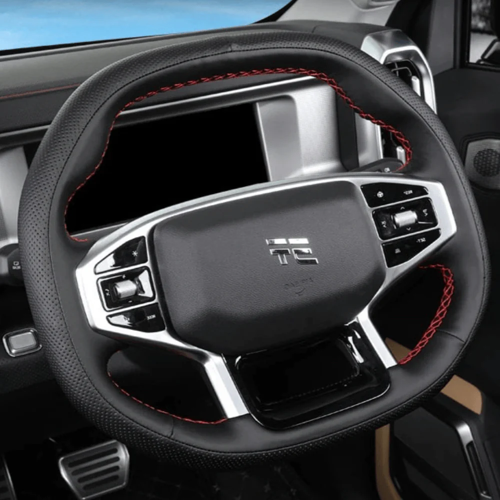 Hand-Sewn Steering Wheel Cover | Elegant Protection for Your Steering Wheel