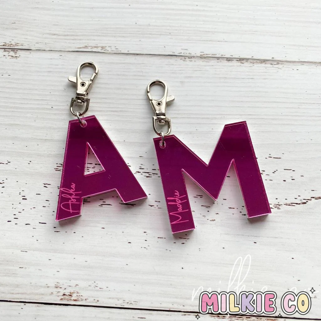 Luxe Alphabet Keyring
