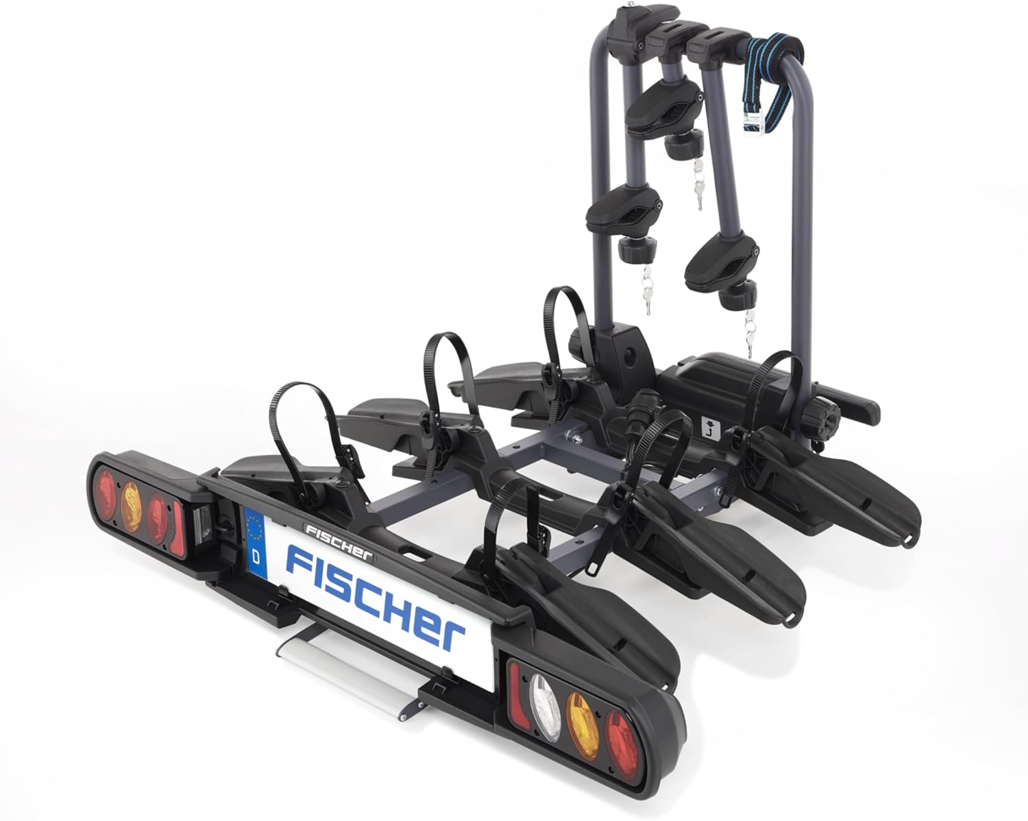 Fischer 126001 Bagażnik, Czarny, Na 2 Rowery