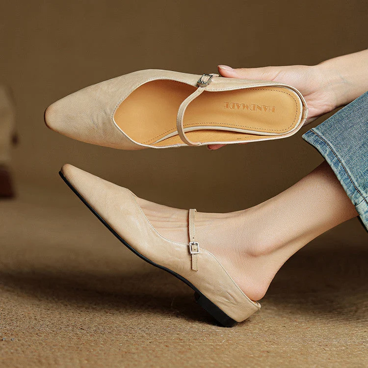 Orthop?dische spitz zulaufende Komfort-Ballerinas