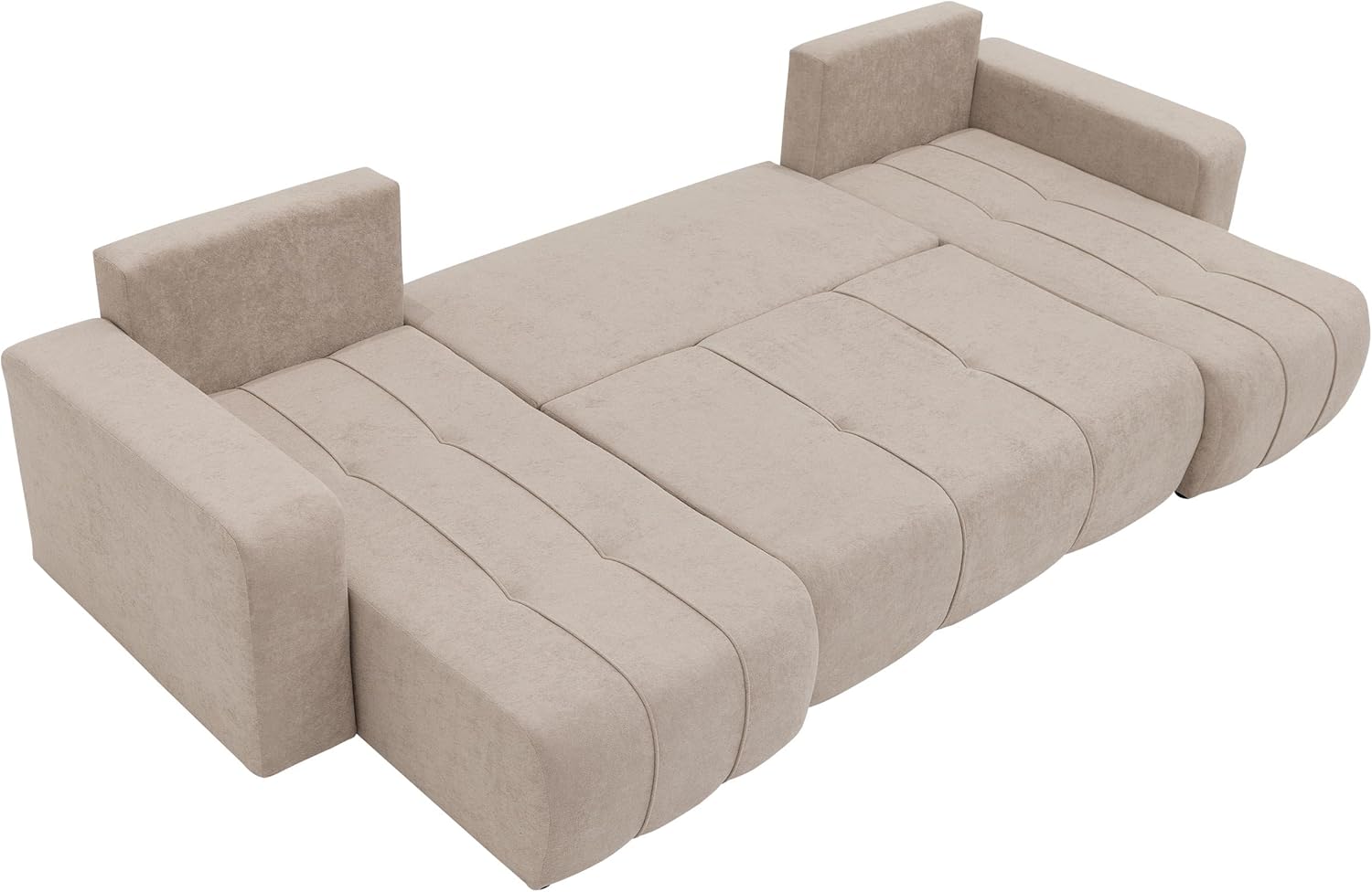 Mirjan24 Wohnlandschaft Furyn U, Ecksofa mit Schlaffunktion und Bettkasten, U-Form Couch, symmetrisches Polstersofa, Eckcouch (Velo 623)