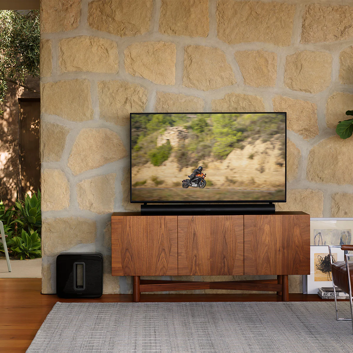 2025 Definitieve Sonos Immersieve Set met Arc Ultra Soundbar, Subwoofer Sub 4 en Paar Era 300 Draadloze Luidsprekers (Zwart)