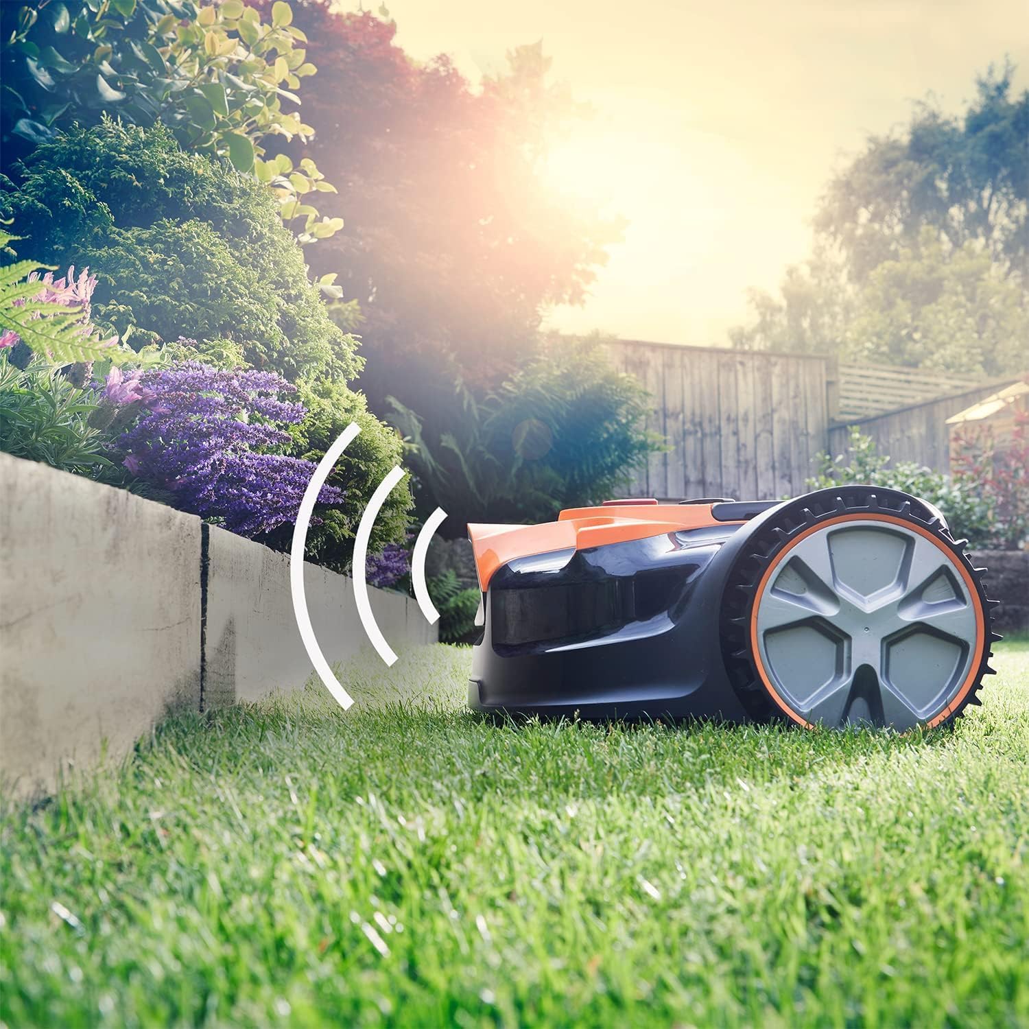 LawnMaster VBRM16 OcuMow Robotmaaier geschikt voor tot 100 m2 - Zelfrijdende robotmaaier met MX 24V 4.0Ah lithium-ionaccu Zonder draad