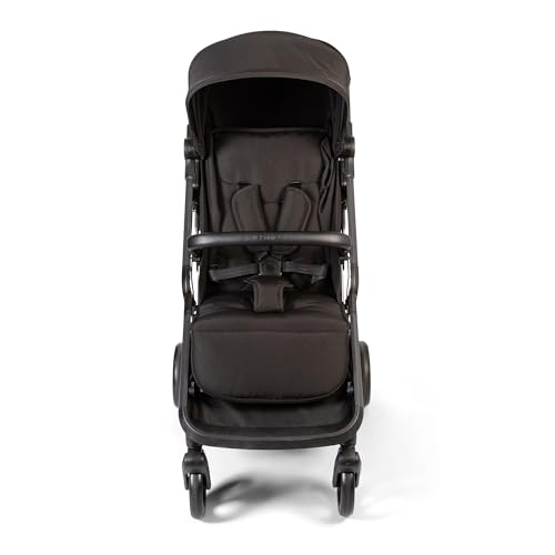 Push Me Astro   Passeggino con piega automatica compatta, 105 x 54 x 84 cm, colore: Nero : Prima infanzia