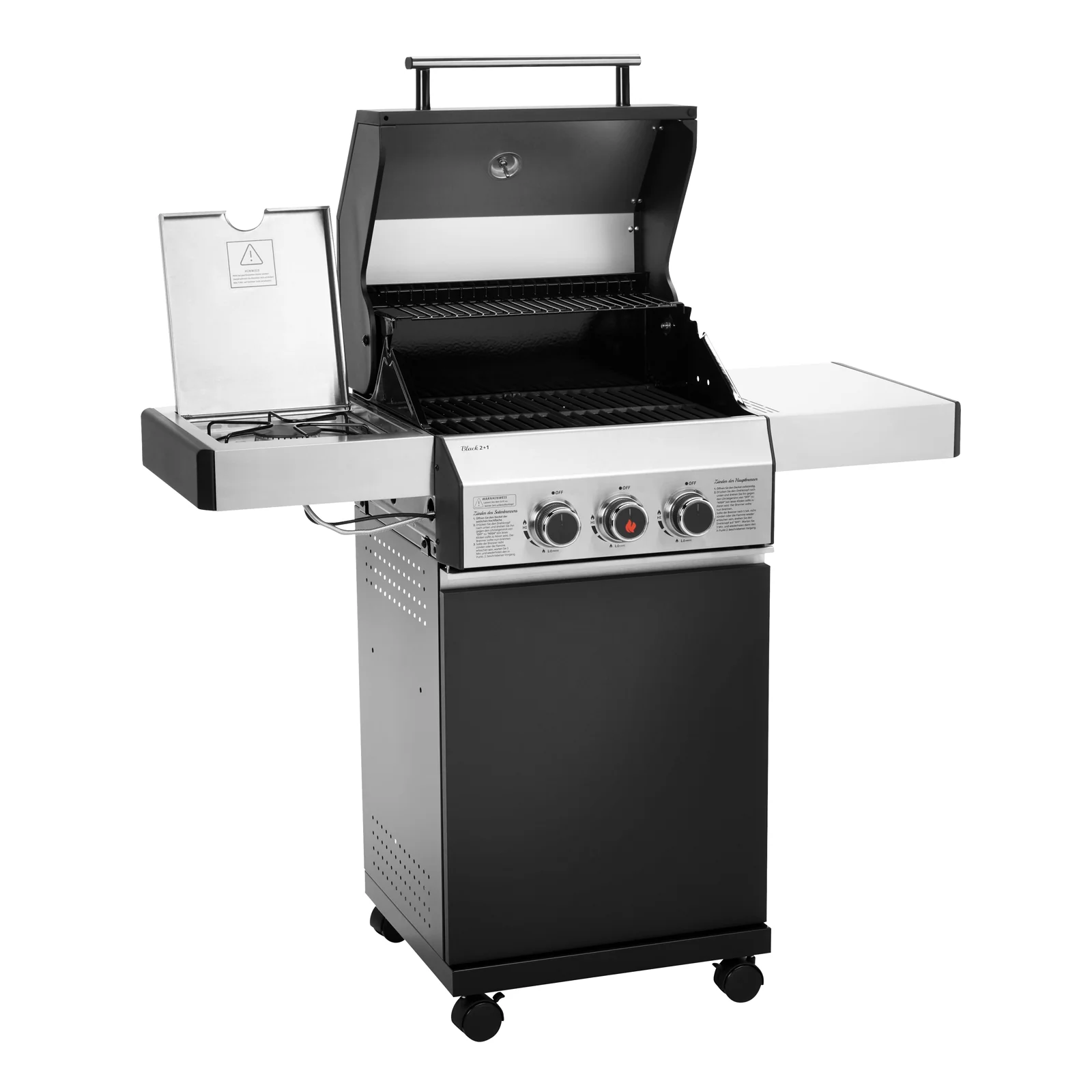 2025 Barbacoa de gas CZARNY 2+1