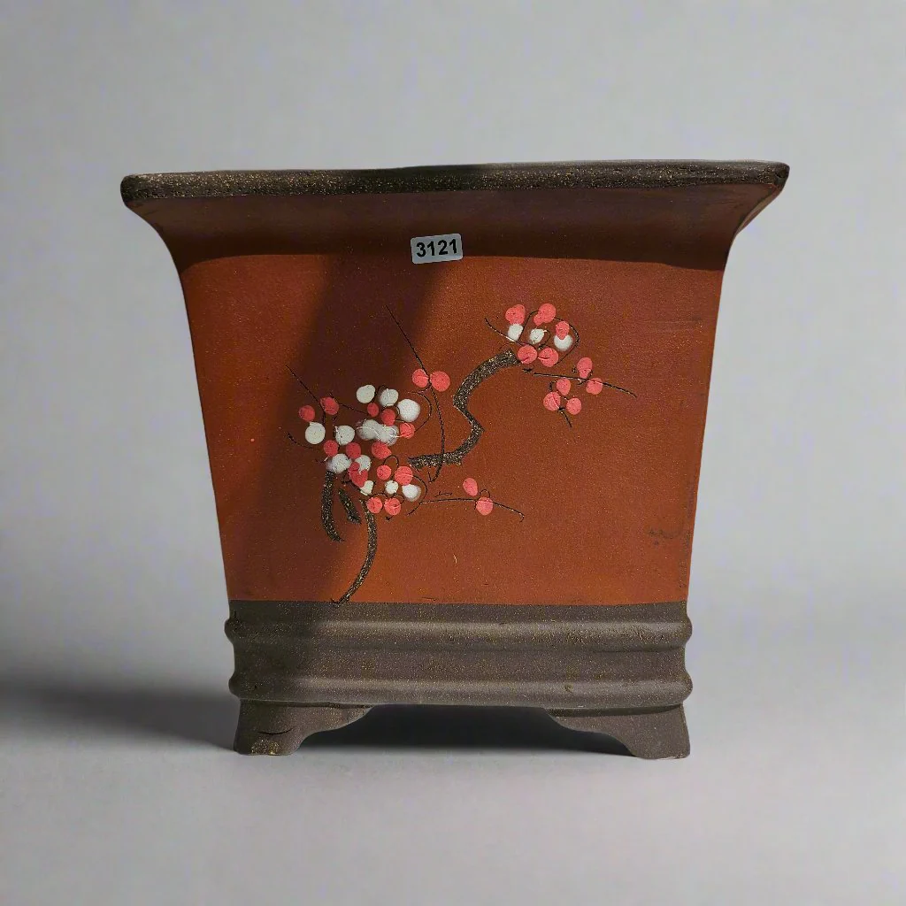 26cm Premium Unglazed Bonsai Pot | Cascade | 26cm x 24cm | Brown