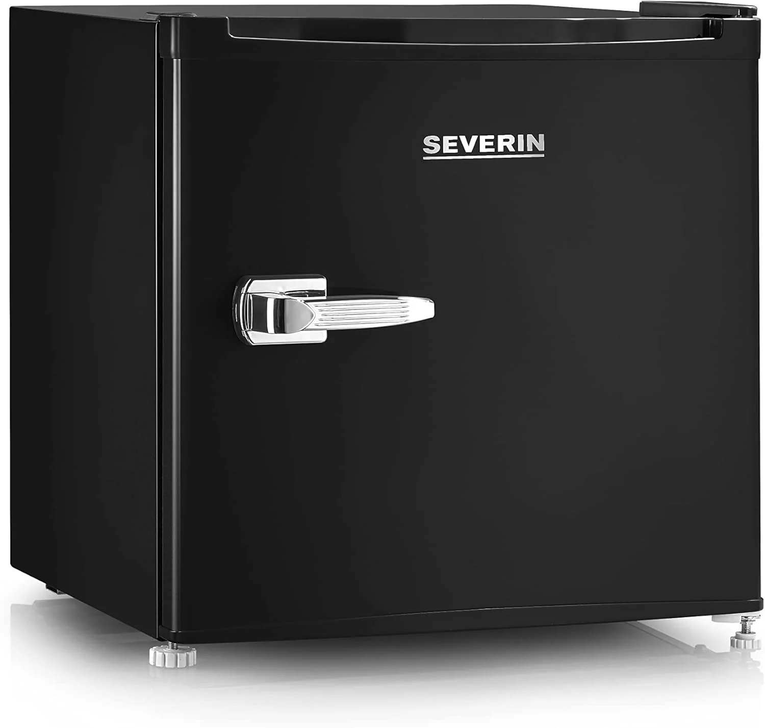 SEVERIN Retro Mini Kühl-/Gefrierbox (31 l), Gefrierschrank klein, Minikühlschrank mit flexibler Temperaturregelung, Tischkühlschrank, schwarz, GB 8880