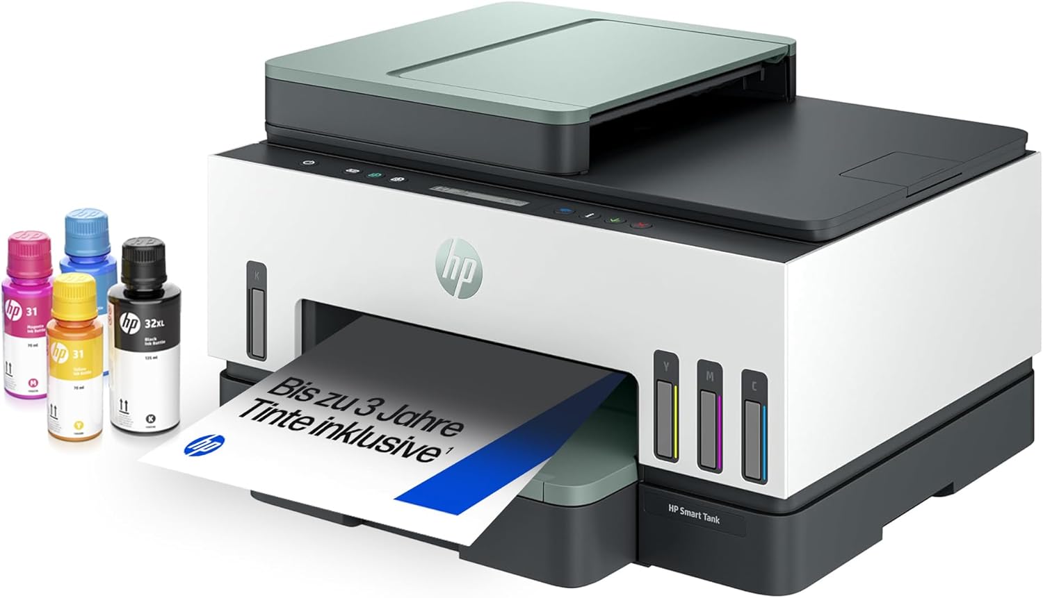 Smart Tank 7307 3-in-1 Multifunktionsdrucker (WLAN, Duplex, ADF) - 3 Jahre Tinte inklusive, 3 Jahre Garantie, großer Tintentank, hohe Reichweite, Drucken in hoher Qualität