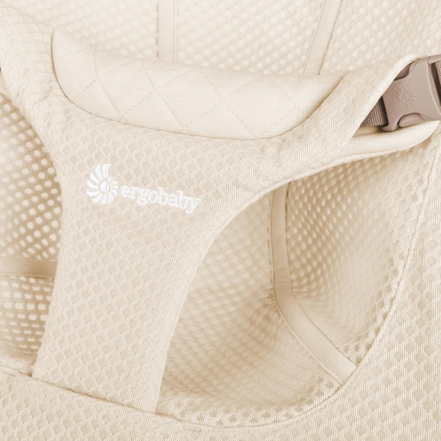 Ergobaby 3-in-1 Evolve Bouncer, Ergonomische Babywippe für Neugeborene ab Geburt bis zum Kleinkind, Babyschaukel mit Neugeboreneneinsatz (2,5 kg - 13,2 kg), Cream