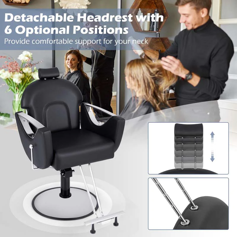 Eletriclife 360�� Swivel Reclining Salon Chair for Hair Stylist