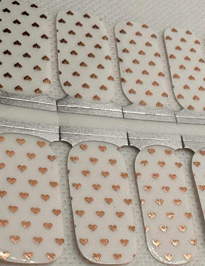 Rose-Gold Hearts (Transparent)