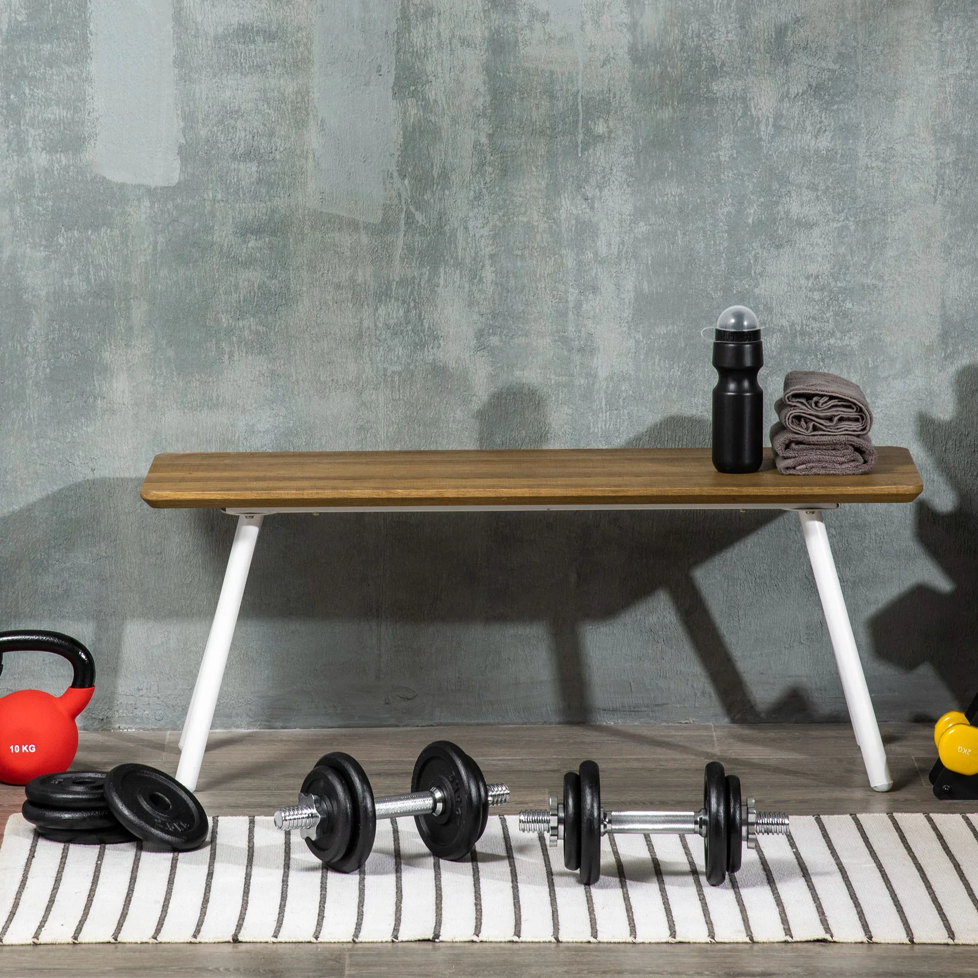 HOMCOM Halterset 2-in-1 halter stang combineerbaar ijzer