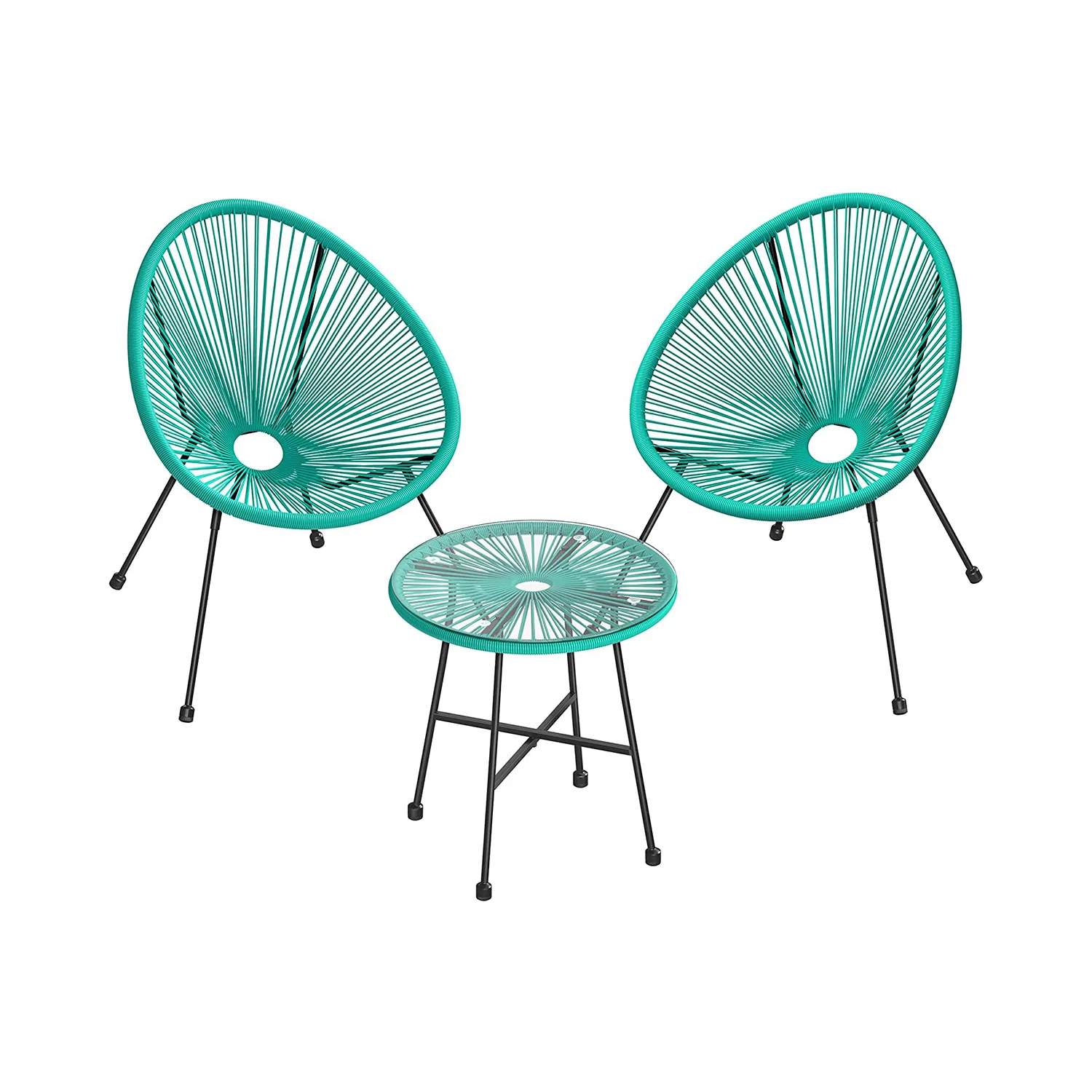 2025 3-delige balkonset met tafel en 2 stoelen