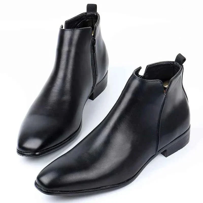 Chelsea Stiefeletten f��r Herren aus Leder mit bequemem Slip-on Design