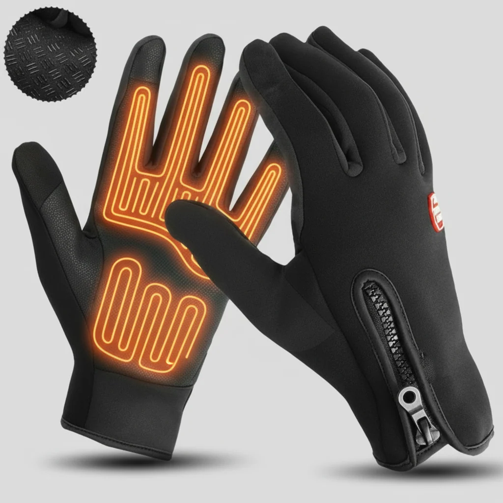 Beheizbare Winterhandschuhe – Wasserdicht & Touchscreen-kompatibel