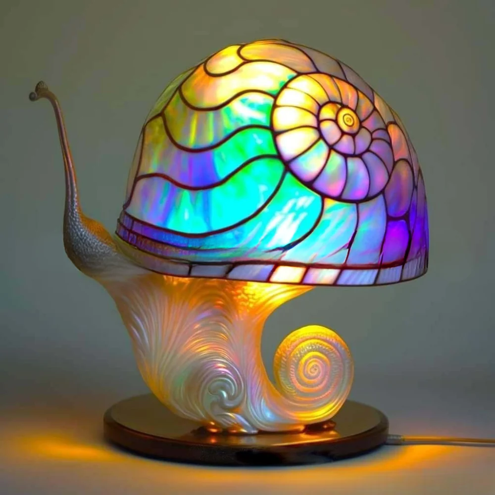 Tischlampe im Tierdesign aus Glas