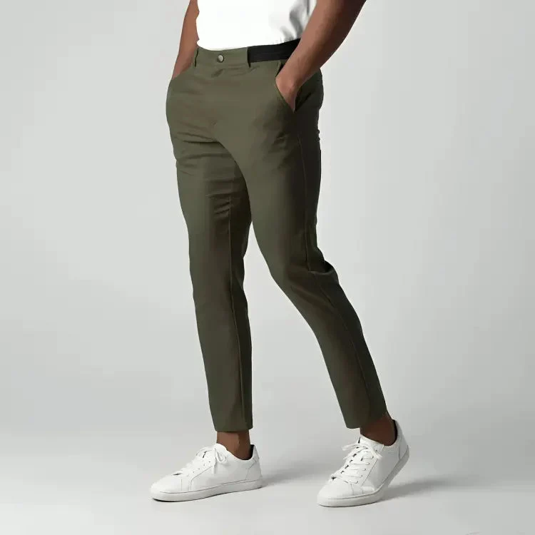 Herren Chino Hose mit Stretch | Elastische Stoffhose f��r Sommer und Freizeit | Atmungsaktive Hose im Tapered Fit Schnitt