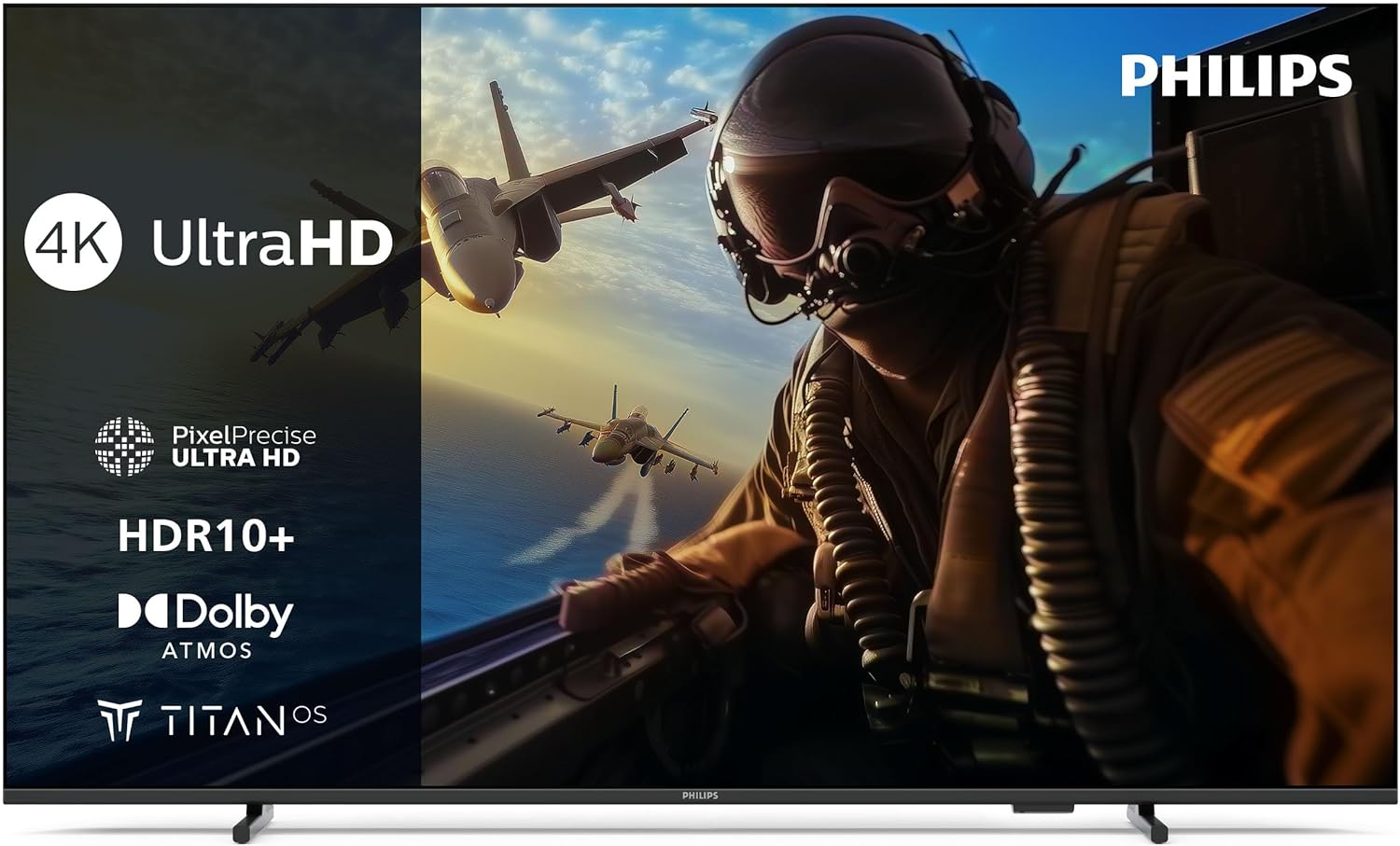 Philips 50PUS7000 4K LED Smart TV - 50 Zoll Display mit Pixel Precise Ultra HD, Titan OS Plattform und Dolby Atmos Sound - Funktioniert mit Alexa und Google Sprachassistent