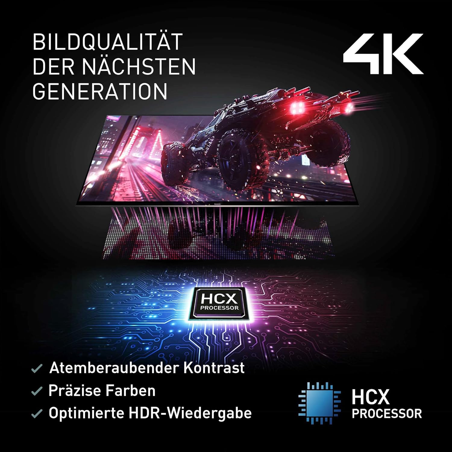 Panasonic Premium TV-55Z80BEZ, Z80B-Serie, 55 Zoll, 4K Ultra HD OLED Smart TV, 2025, Fire TV, Dolby Vision & Atmos, Game Mode Extreme, Alexa & Apple Support, Bluetooth, Schwarz
