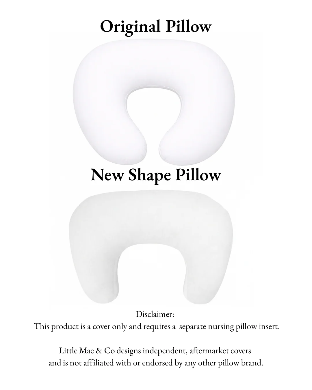 Beige Gingham Nursing Pillow Cover
