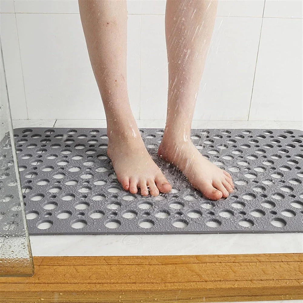 AquaSafe Secure Shower Mat – Non-Slip Antibacterial Bath Mat