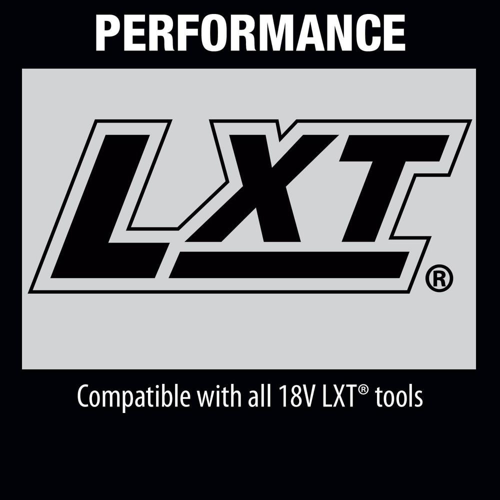 18-Volt LXT Battery and Rapid Optimum Charger Starter Pack (5.0Ah) with bonus 18V LXT Brushless Cut-Off/Angle Grinder BL1850BDC2XAG04