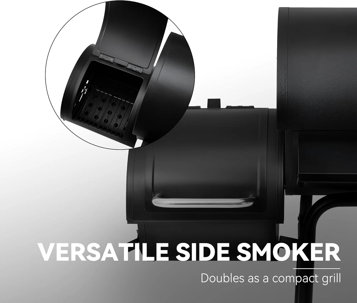 Royal Gourmet CC1830S BBQ Charcoal Grill and Offset Smoker | 823 Square Inch cooking