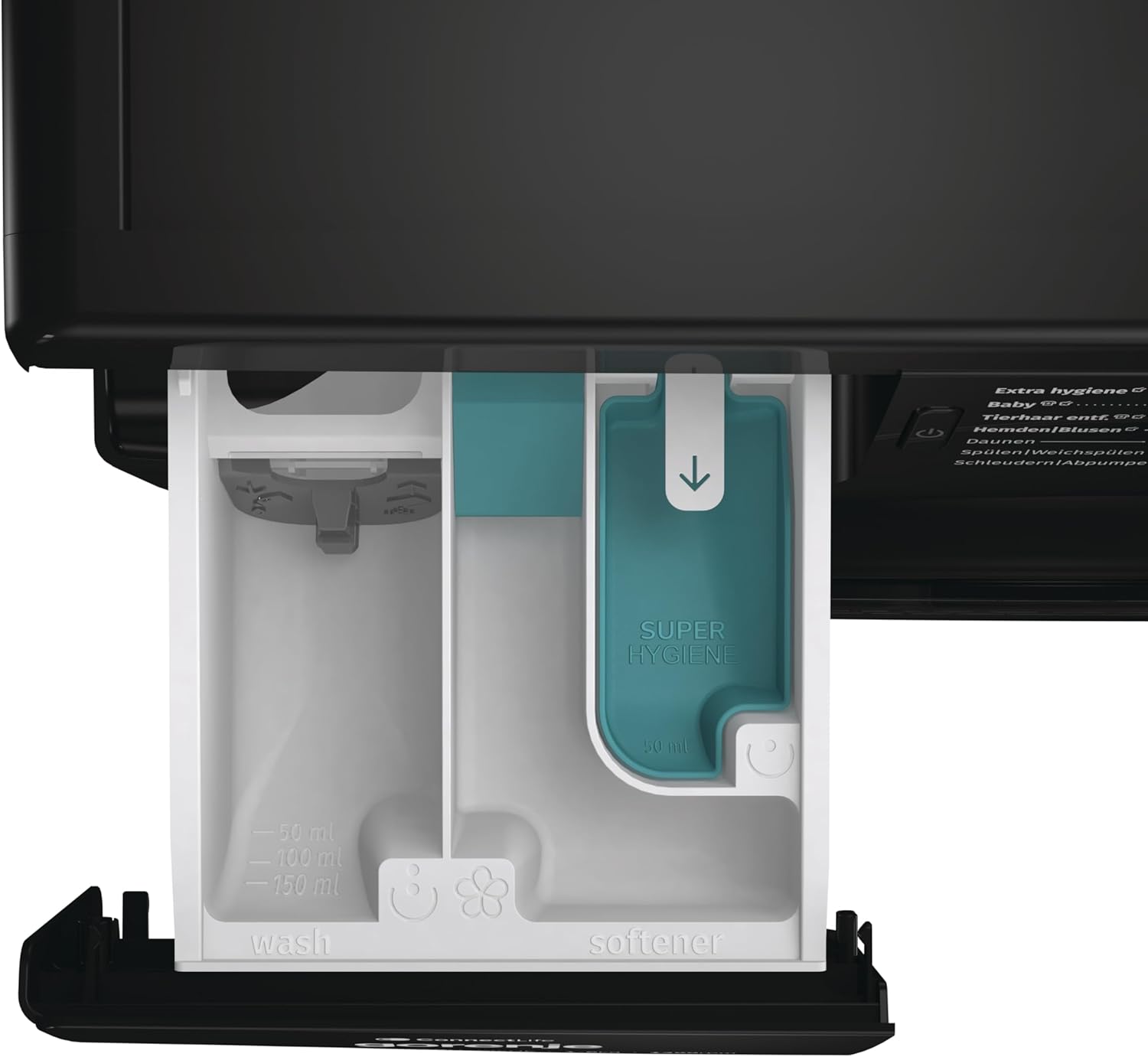 Gorenje WPNEI84A1DTSB Waschmaschine mit Dampffunktion/ConnectLife / 8Kg / 1400 U/min / 15 Programme/Totaler AquaStop/Wave Active Trommel/ExtraHygiene/PowerWash/Schnell Waschgang/EEK: A-10%