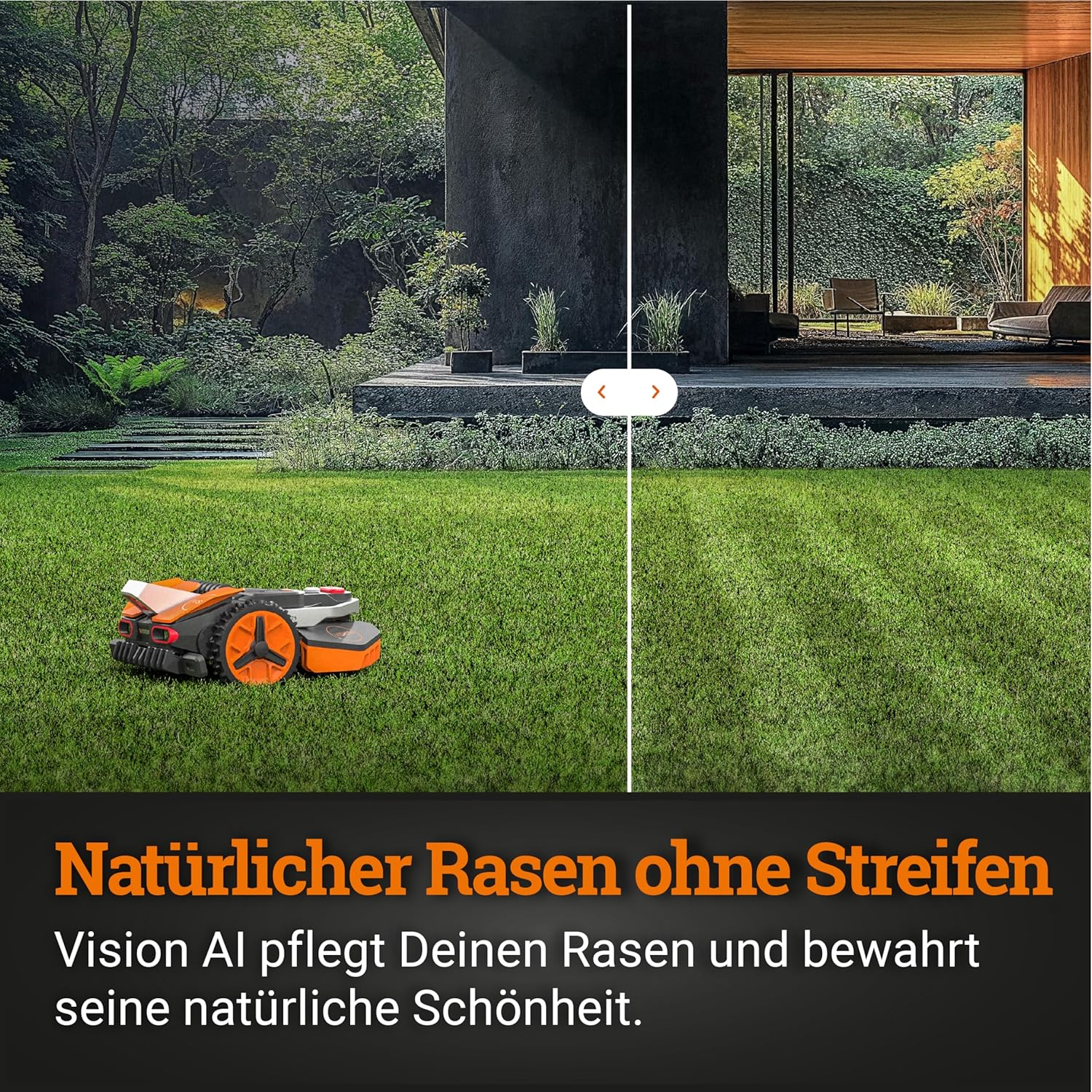 WORX Landroid WR169E Mähroboter mit Begrenzungskabel für Gärten bis 300m² - AIA Navigation - App Steuerung, WLAN, Bluetooth - Cut-to-Edge - 16 cm Schnittbreite - 30-60 mm Schnitthöhe