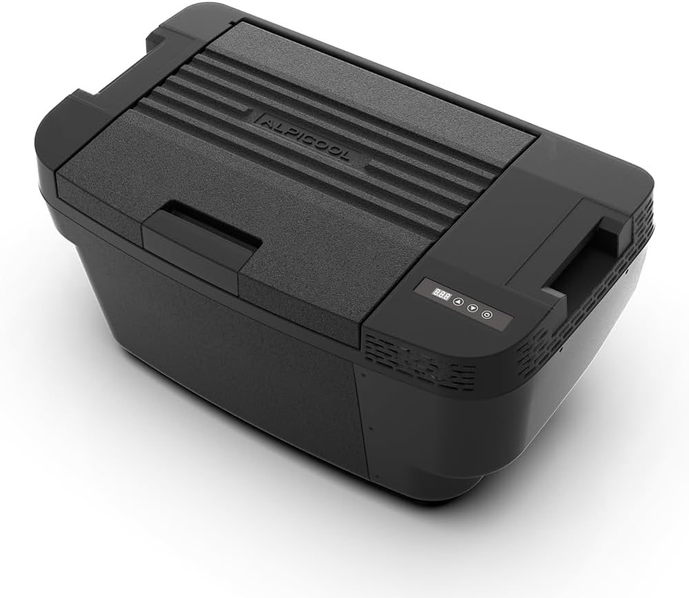 Alpicool TSL35 35L Glacière Electrique Voiture, Portable à Compression Réfrigérateur de Voiture, 12/24V congélateur et réfrigérateur, pour dortoir, Camping ou Pique-Nique en Plein Air, 20 à 20℃