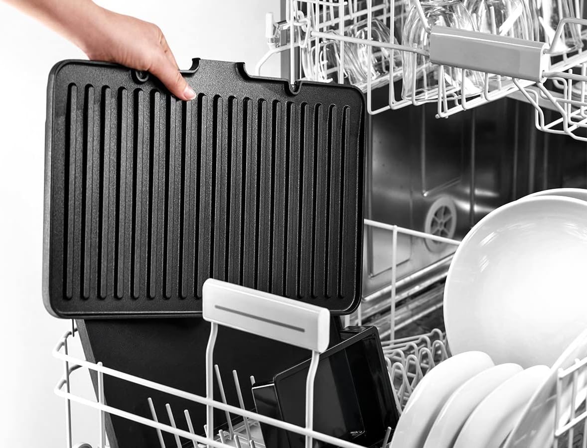 Braun MultiGrill 9 CG 9047 Kontaktgrill mit Grill-, Flach- und Waffelplatten, Grillpositionen: Kontakt, BBQ, Ofen, Spülmaschinenfeste Platten, Fettauffangschale, 230° Höchsttemperatur, Boost-Funktion