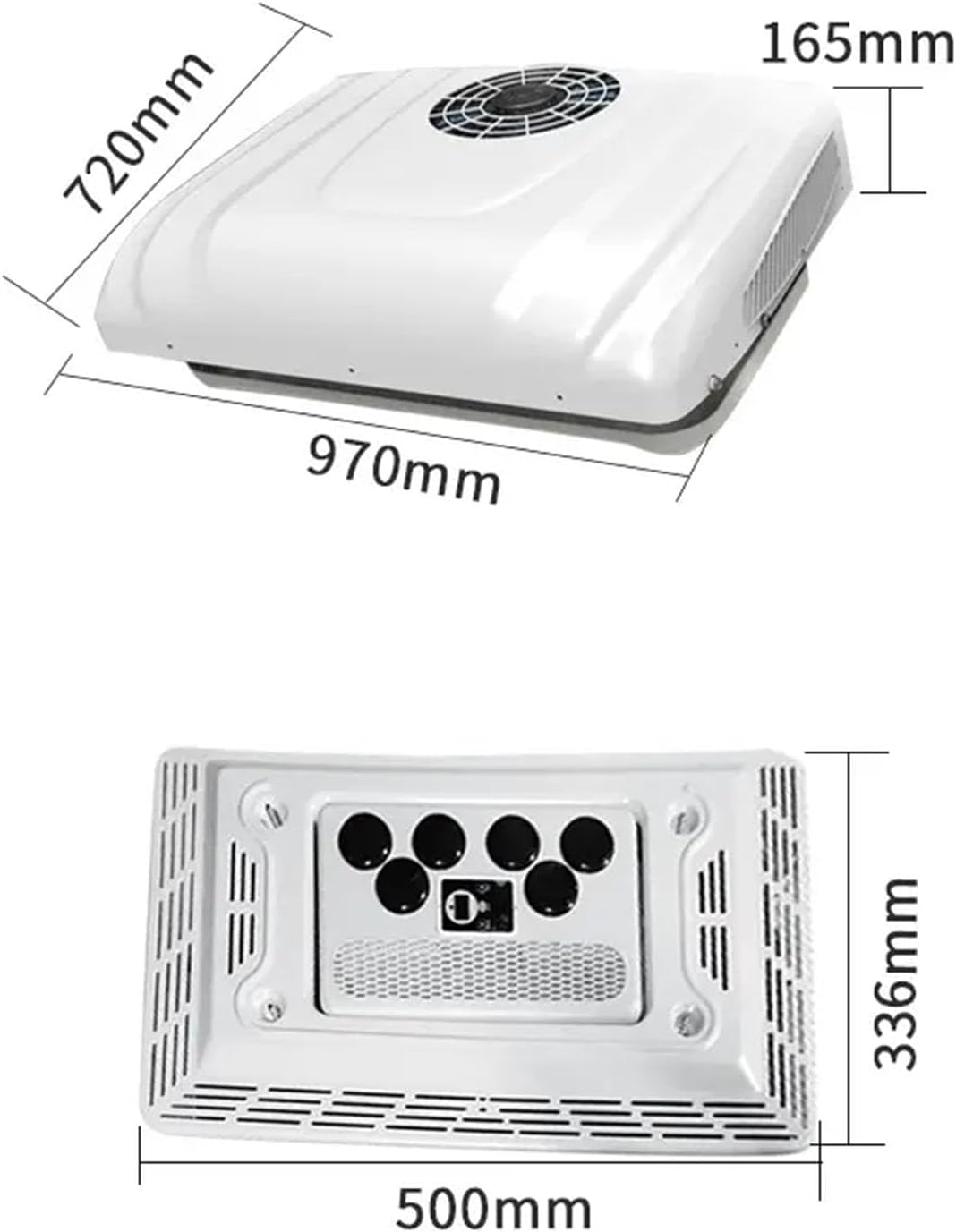 Wohnmobil-Klimaanlage, 12 V/24 V, Für Caravan, Wohnmobil, LKW, Parkplatz, Elektrisch, Batteriebetrieben, Kombinierte Heizungs- Und Kühlklimaanlage Mit Heizeinheit, Für Bu（12V）