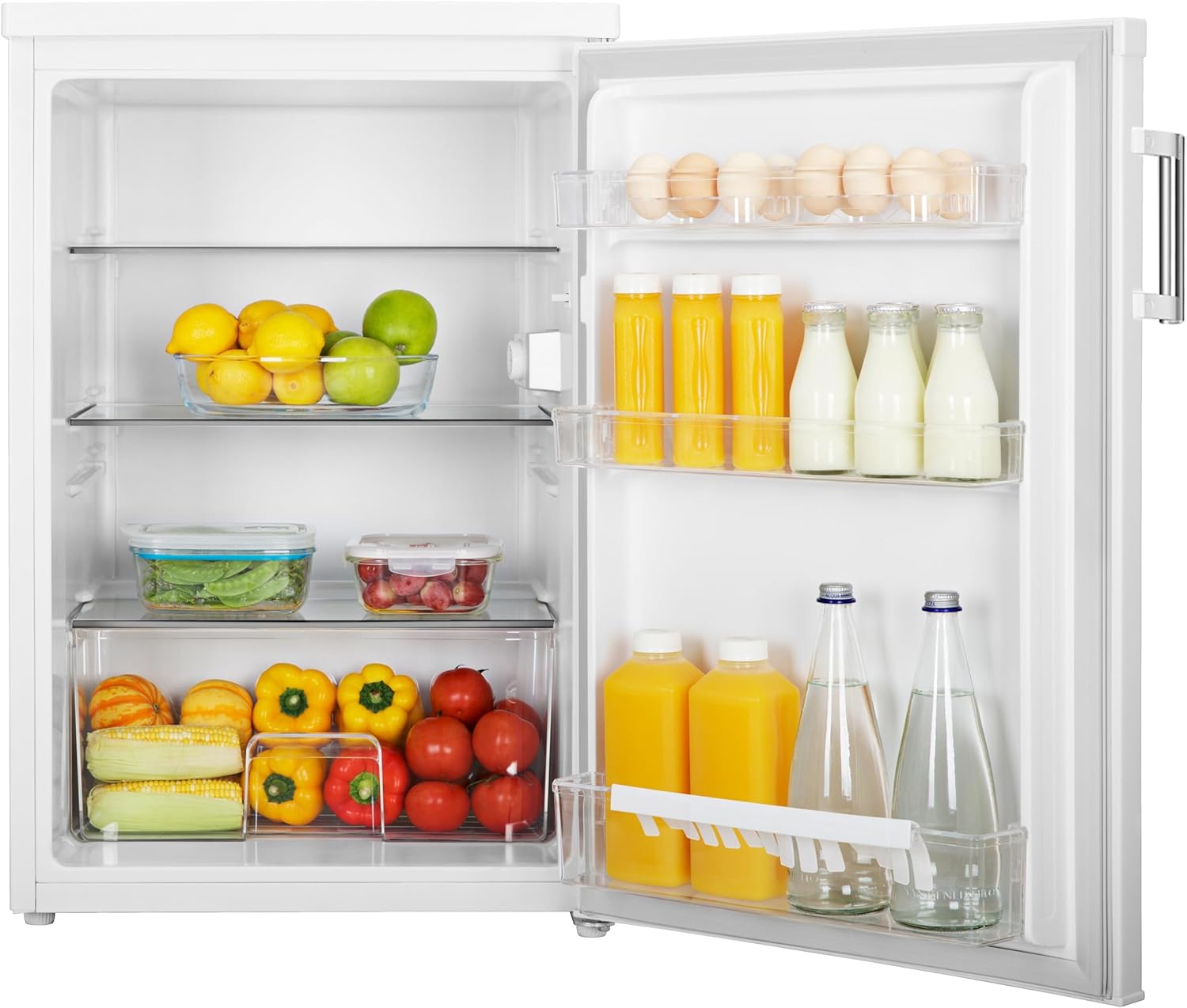 SEVERIN Réfrigérateur Sous-plan, Refrigerateur Table Top Pose libre, Réfrigérateur Tout Utile de Hauteur 84.5 cm, 133 L, Classe C, 58 kWh/an, 37 dB, Blanc, VKS 8843