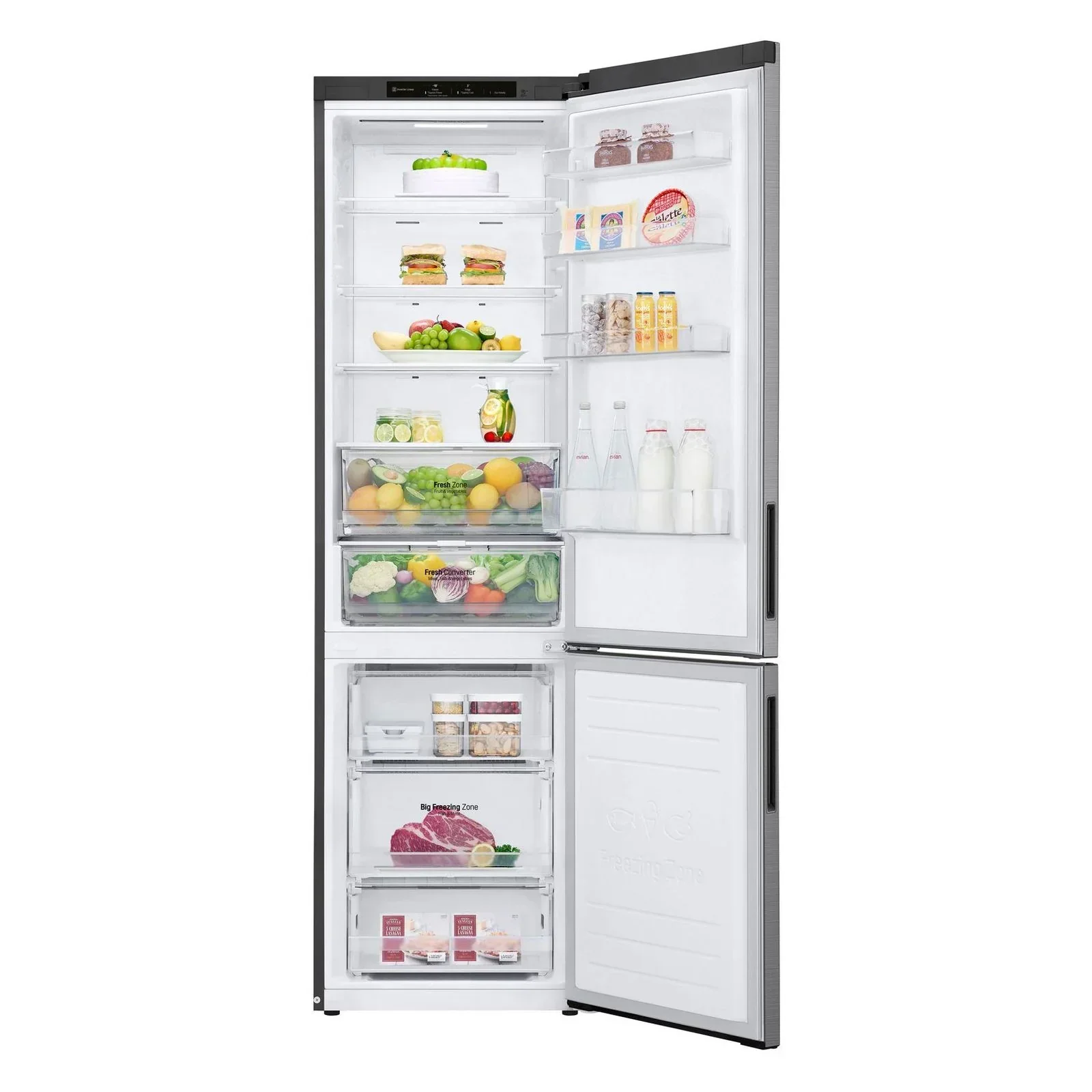 2026 LG Frigorífico combinado con congelador GBP62PZNAC Compresor Inverter Lineal