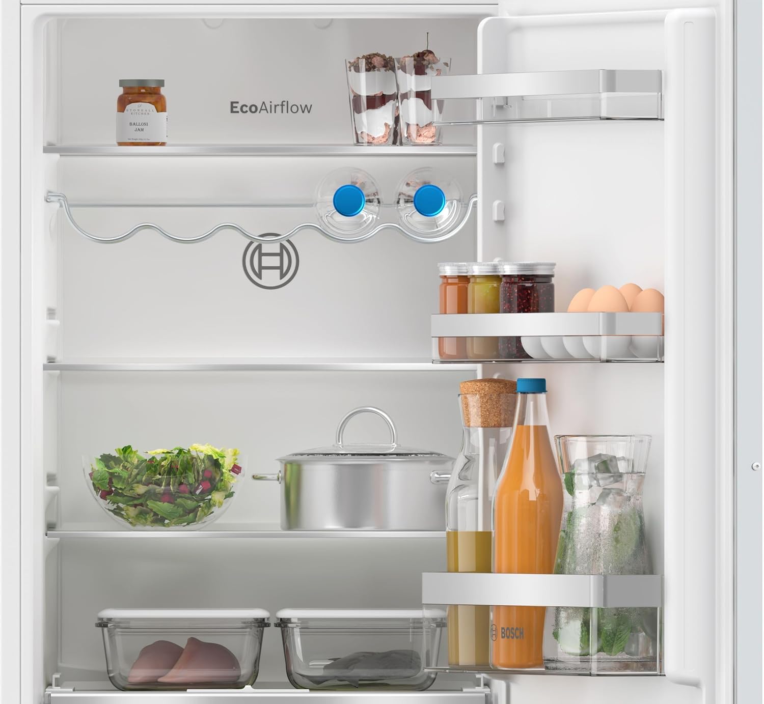 Bosch KIV86VSE0, Série 4, Réfrigérateur congélateur, Encastrable, 177.2 x 54.1 cm, 183 L / 84 L