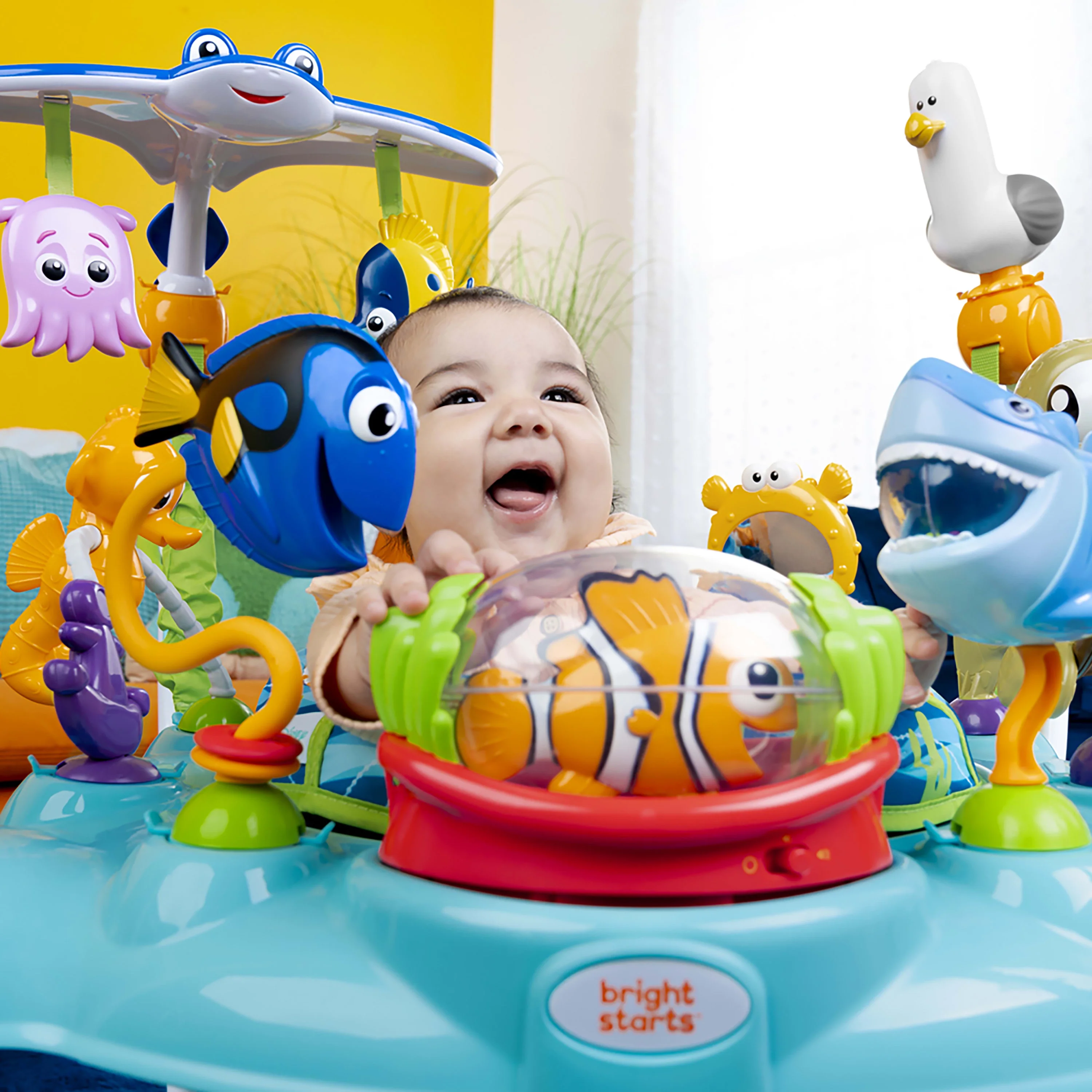 Disney Baby Finding Nemo Verstelbaar Baby-Activiteitencentrum met Wipfunctie van Bright Starts