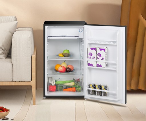 Lodówka mała chłodziarka mini zamrażarka hotelowa biurowa ŚWIATŁO 91l. 83cm
