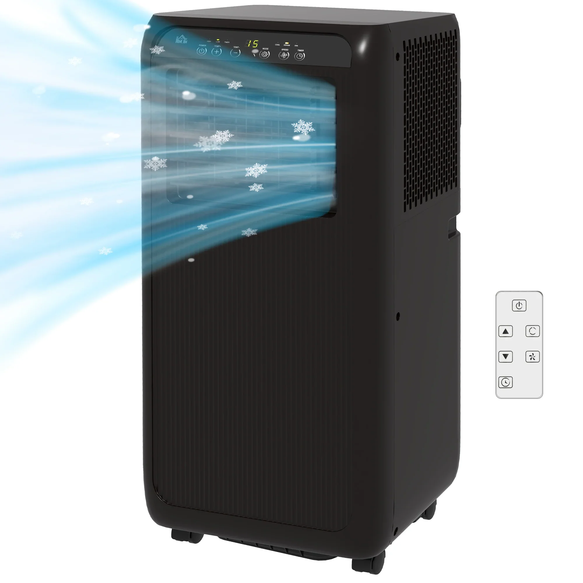 HOMCOM Mobiele Airco 3-in-1 9000 BTU Timer Afstandsbediening