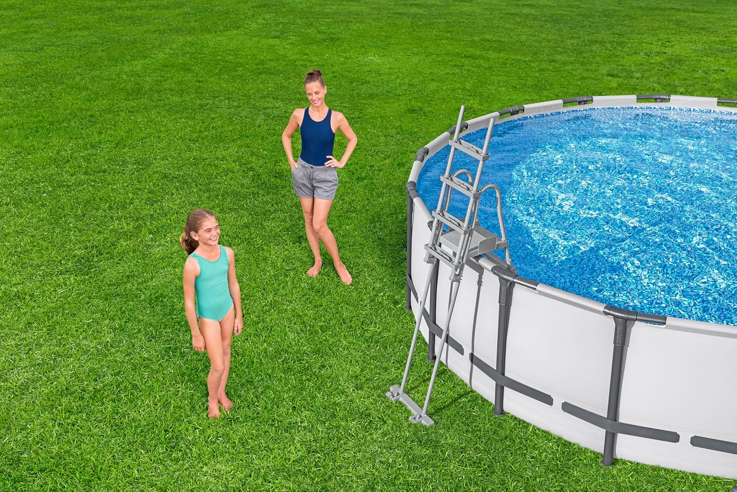 Bestway Escalera de seguridad para piscina Flowclear ™ 1,32 m