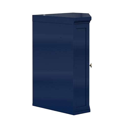 Elegant Home Fashions Armadietto da Muro Angolare Blu Navy Stile Persiana : Amazon.it: Casa e cucina